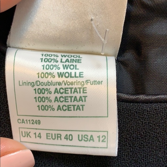 Vintage Laura Ashley Wool Black Dress - Picture 8 of 8